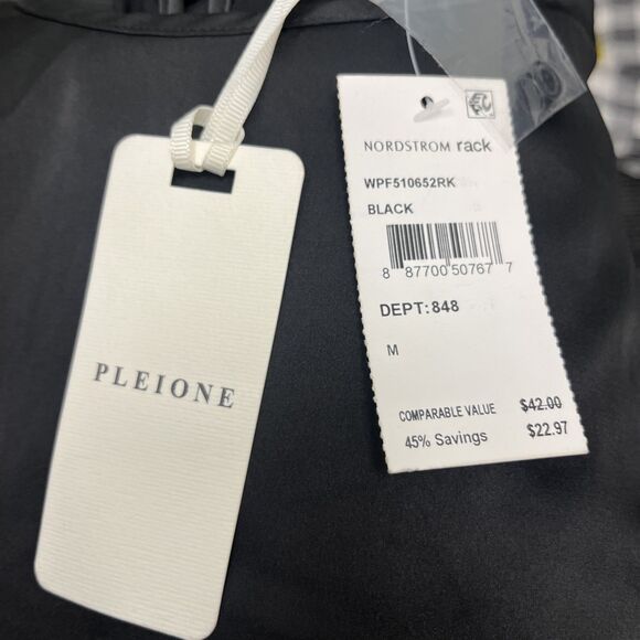 PLEIONE Women’s Sleeveless Silky Tunic Top Blouse Black NWT Size Medium - Picture 9 of 10